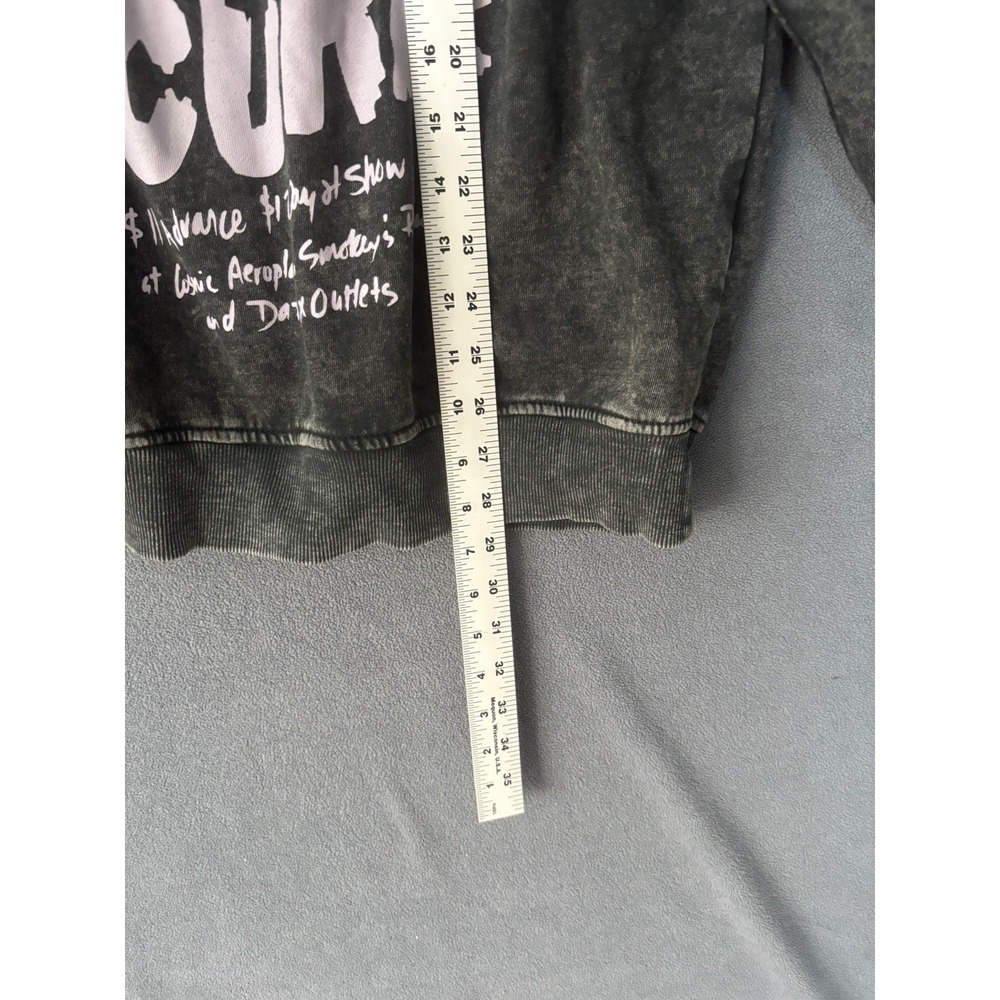 The Cure H & M Divided Oversized Sweatshirt Acid Washed Band 1984 Tour Large - Picture 5 of 7